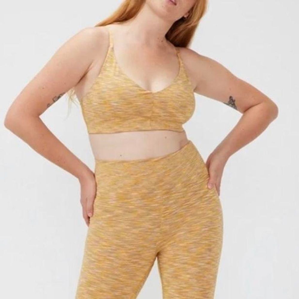 Outdoor voices, yellow sports bra